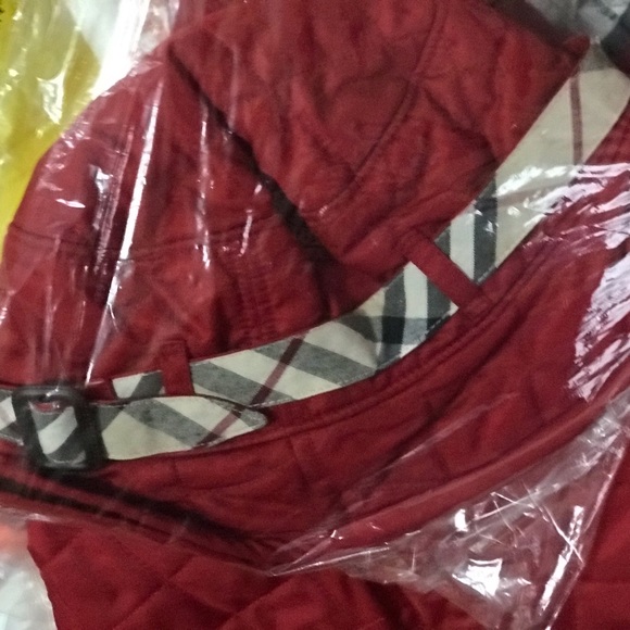 Burberry Authentic hat. Color matching jacket listed. Not as bright as pic - Picture 1 of 5